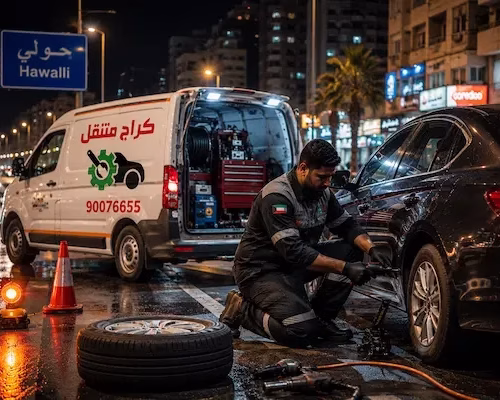 تبديل تواير متنقل حولي